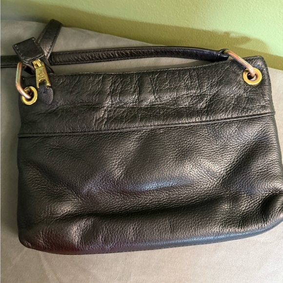 Vintage Lauren Ralph Lauren Maysey Satchel Leather Convertible Crossbody Purse - Picture 6 of 9